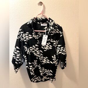 Fighting Eel / Ava Sky NWT Top Tiani in Tencel Black Fish. S